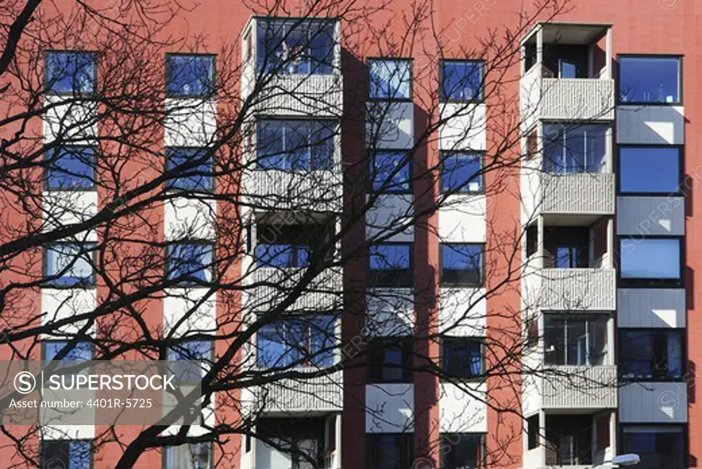 Block of flats, Gothenburg, Sweden.