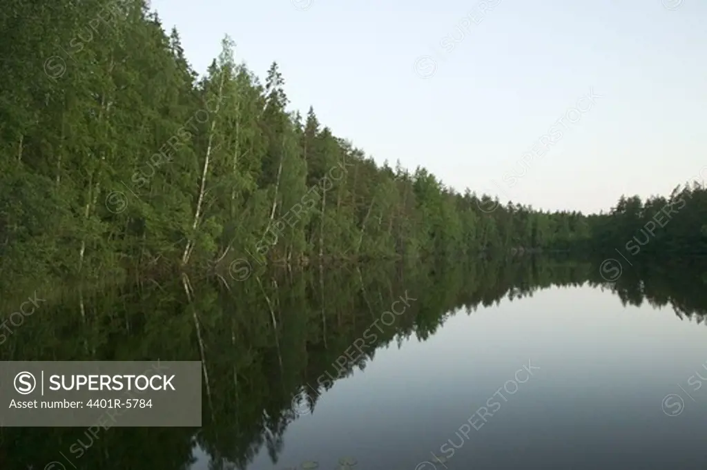 A lake in a forest, Sweden.