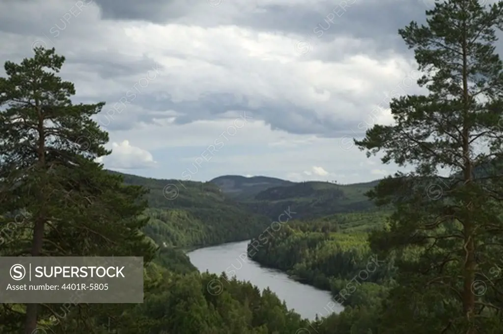 View of a river, Sweden.
