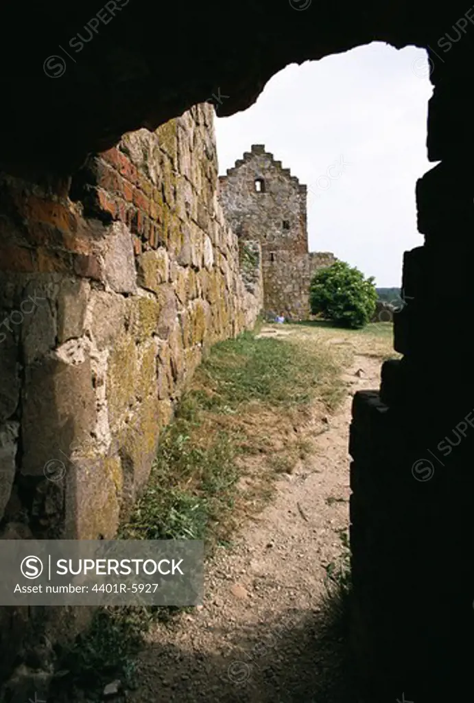 A ruin, Hammershus, Denmark.