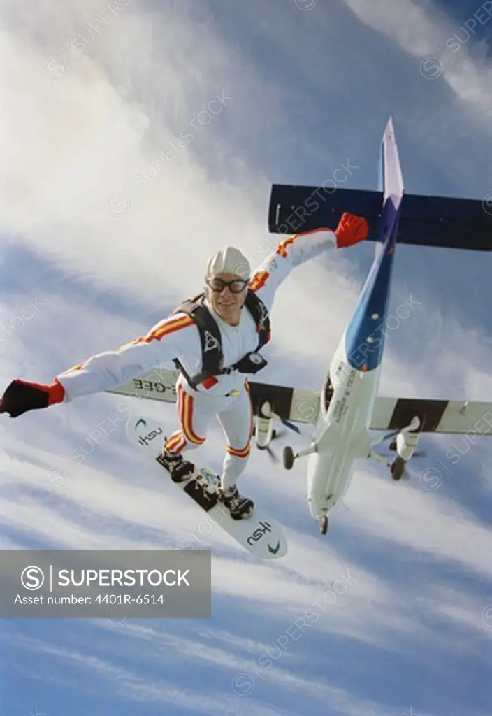 Parachute jumper, Sweden.