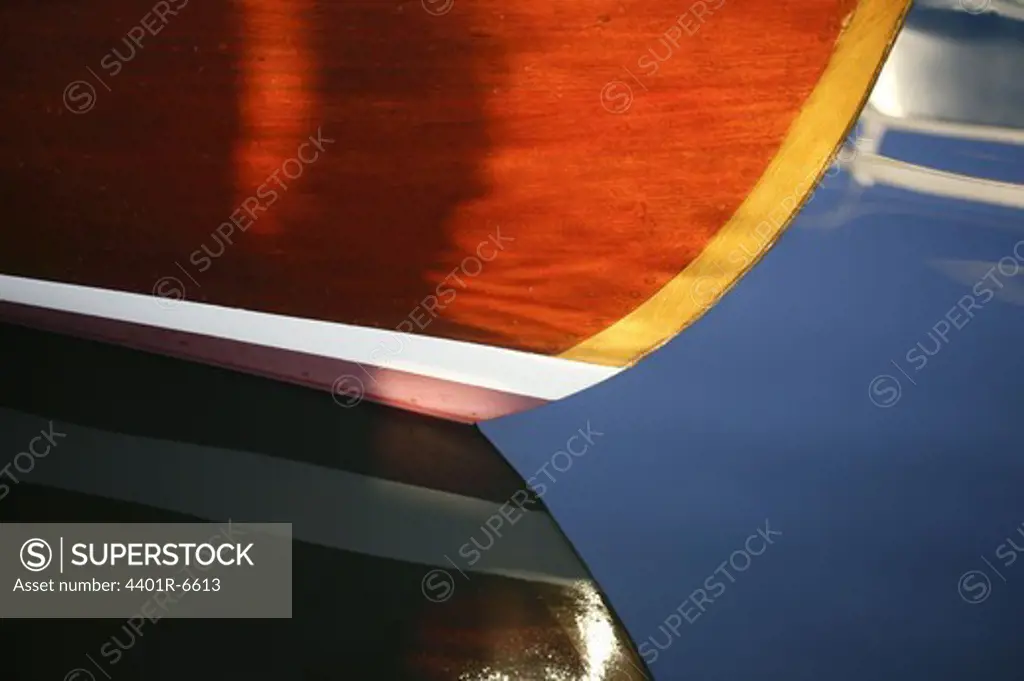 Detail of a sailing boat, Sweden.