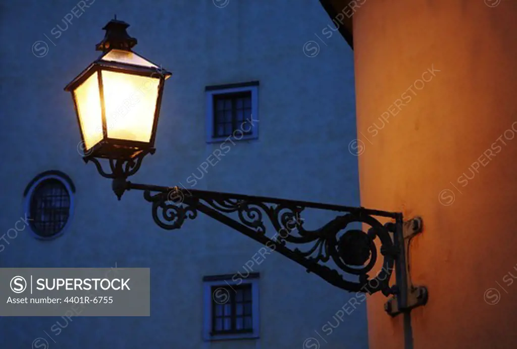 Streetlamp, Old Town, Stockholm, Sweden.