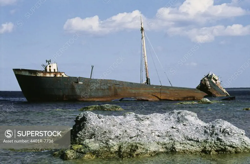 View of shipwreck