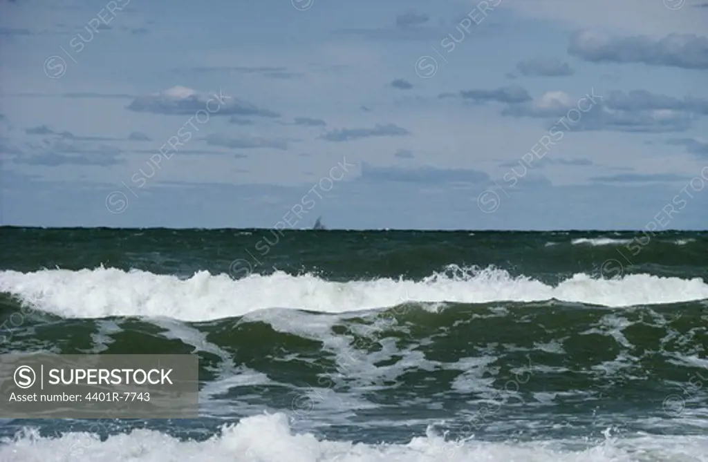 View of sea waves
