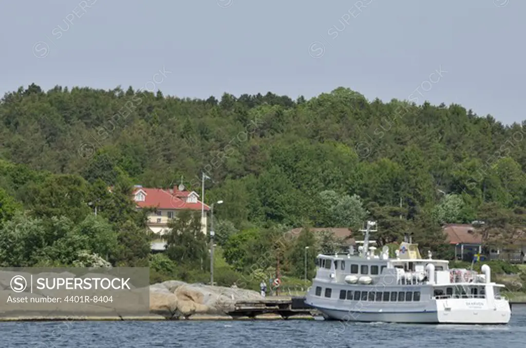 A ferry boat, Styrso, Gothenburg archipelago, Sweden.