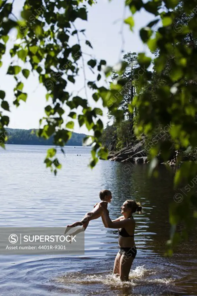 Mother and son, Sweden.