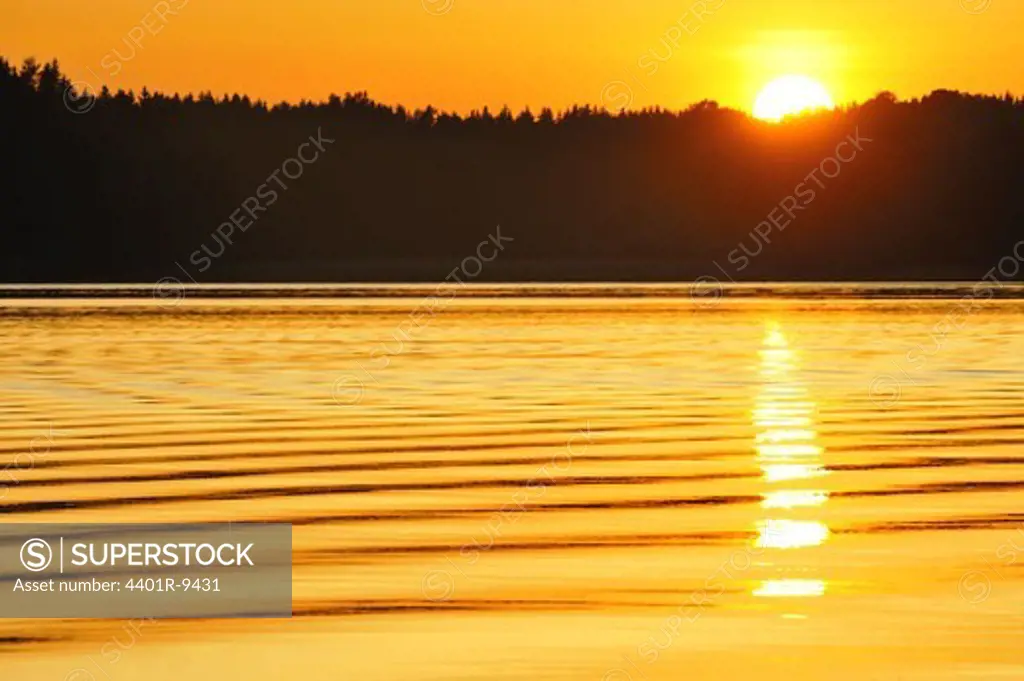 Sunset, Sweden.