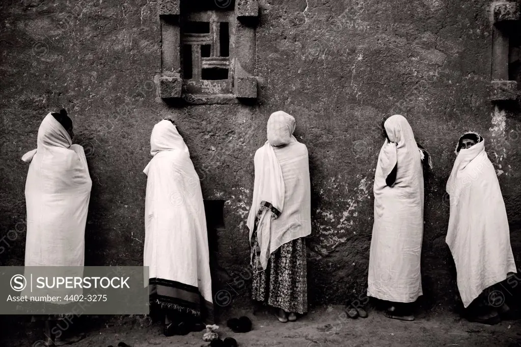 Pilgrims to the holy city of Lalibela, Ethiopia