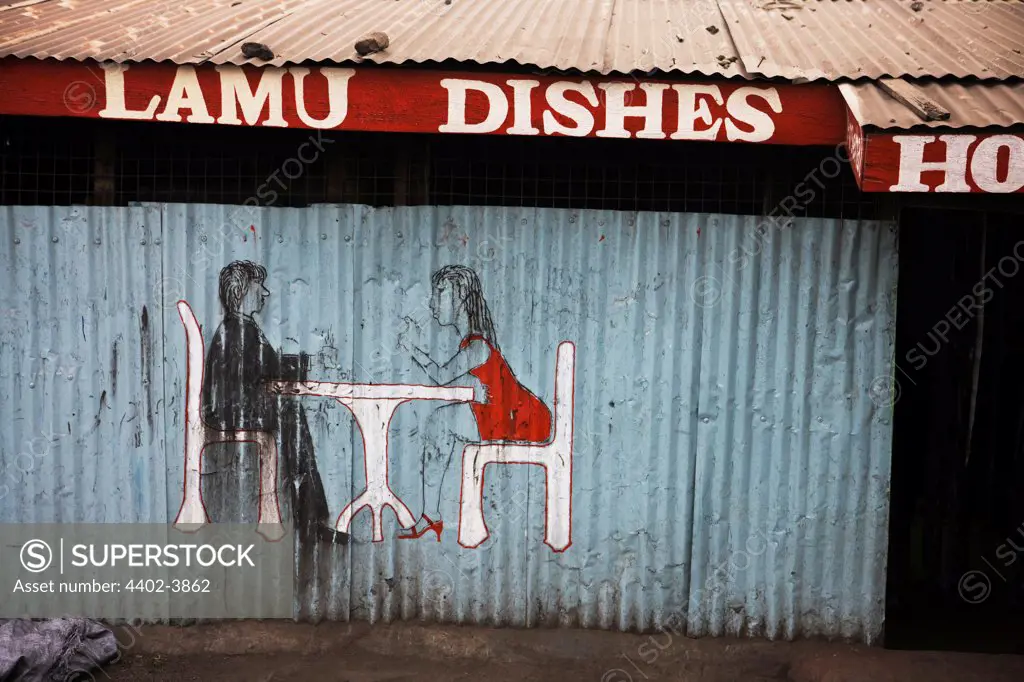 Lamu restaurant, Nairobi, Kenya.