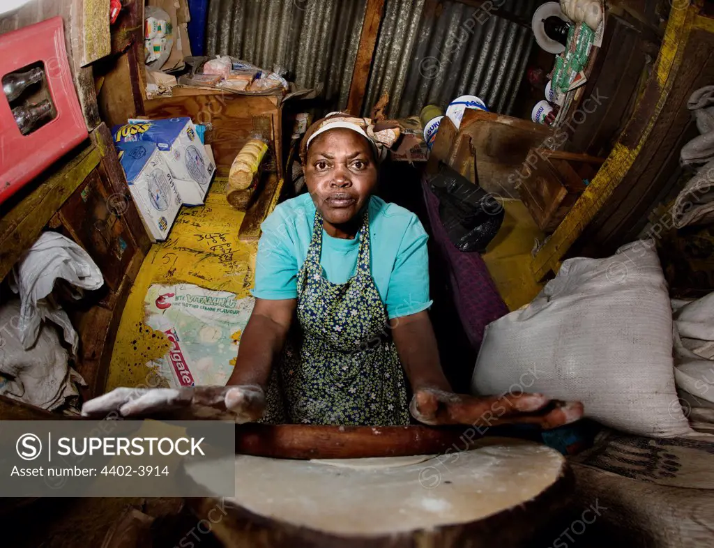 Esther Waithira of the Half-London greengrocer, Nairobi, Kenya.