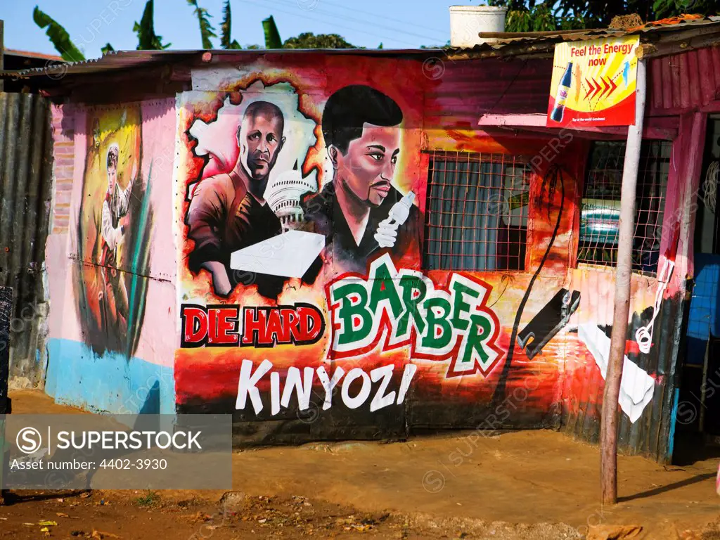 Barber Shop "Die hard; Kinyozi", Nairobi, Kenya.