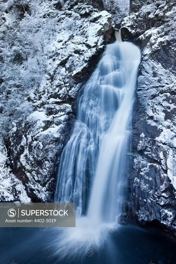 The Falls of Foyers in winter, Invernesshire, Scotland