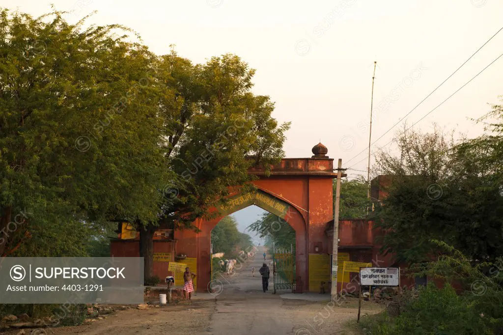 Sariska National Park entrance gate Rajasthan India