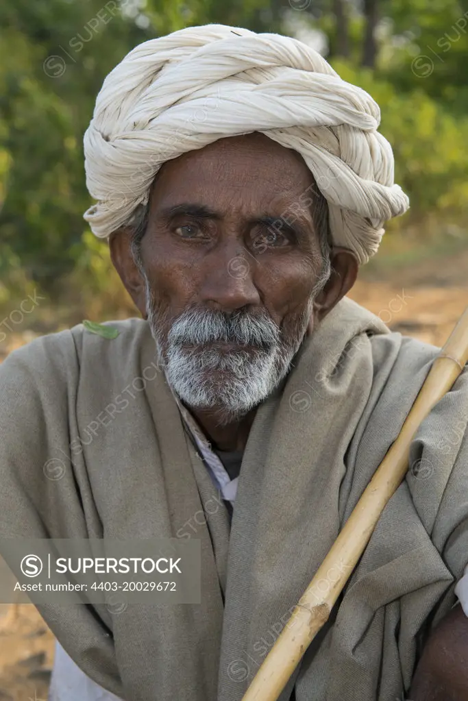 Shepherd portrait Sariska Rajasthan India