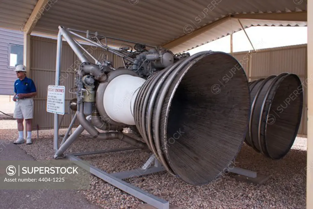 USA, Arizona, Tucson, Rocket engines at Titan missile museum