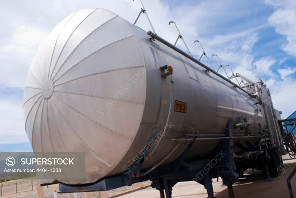 USA, Arizona, Tucson, Missile fuelling tanker at Titan Missile Museum