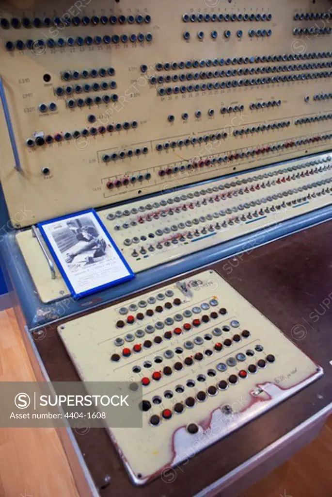 Control console in a museum, Baikonur Space Museum, Baikonur Cosmodrome, Kazakhstan