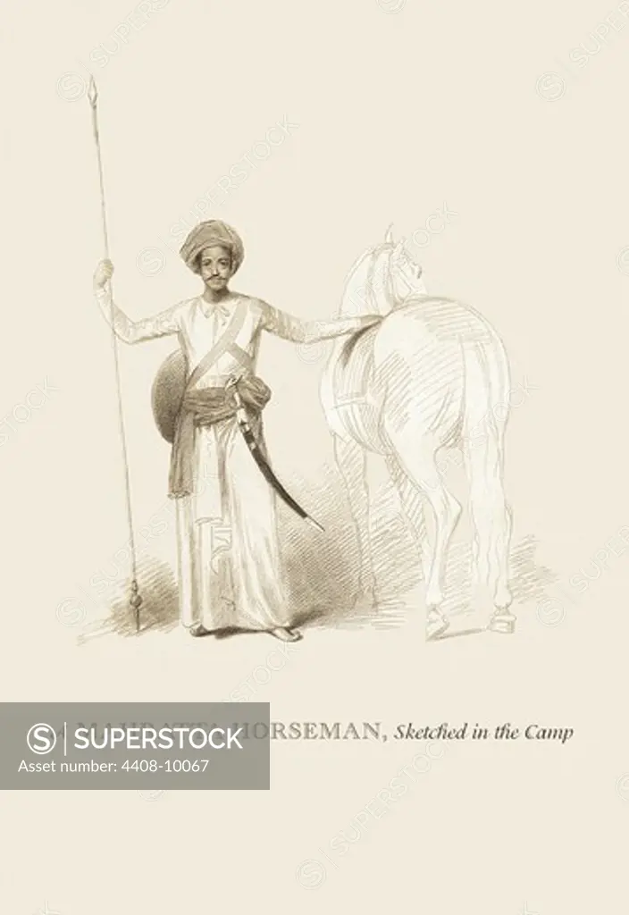 Mahratta Horseman, India