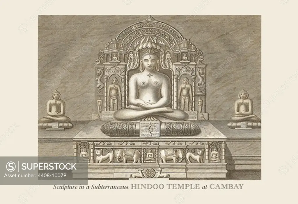 Sculpture in a Hindu Temple, India