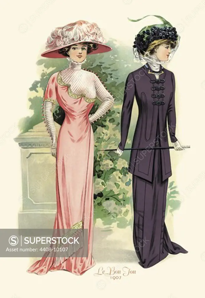 Bon Ton: Pink and Purple, L'Art De La Mode Early 20th Century American Dresses