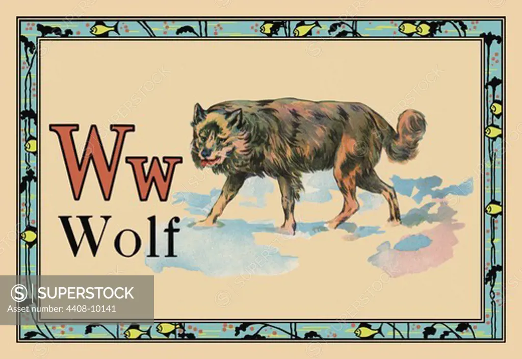 Wolf, Animal Alphabet