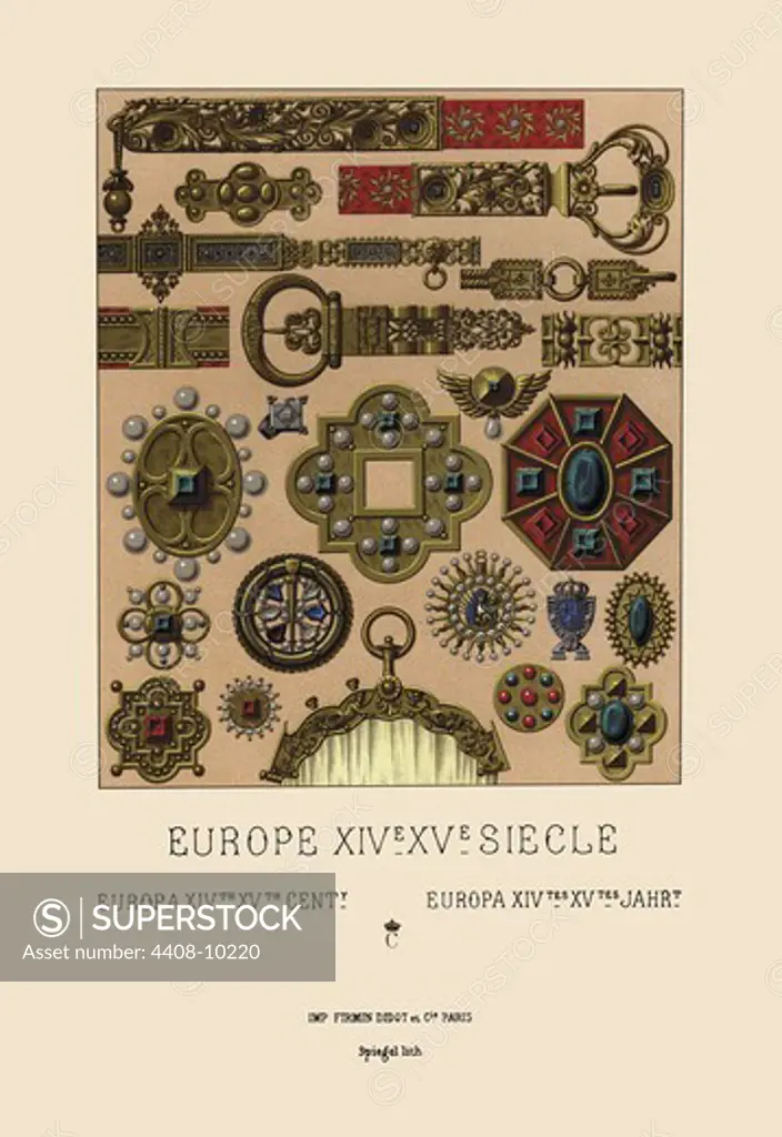 Metalwork of the Fourteenth and Fifteenth Centuries, Medieval Costume