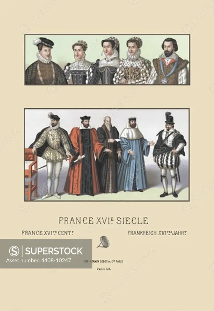 Costumes of the French Magistrate, Sixteenth Century, Medieval Costume