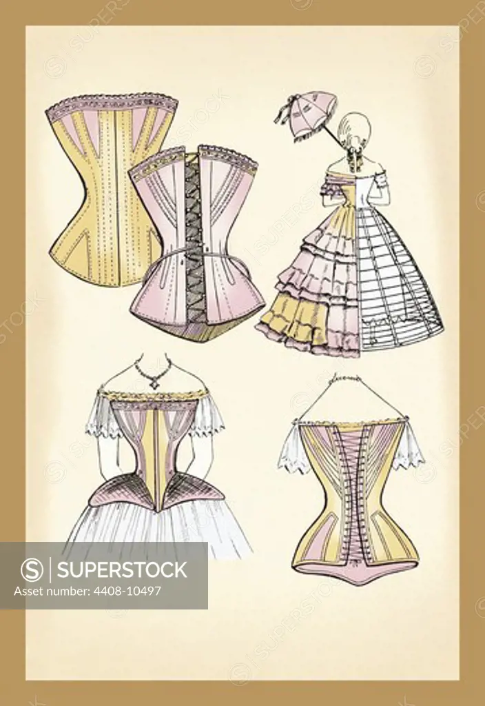 Corset, Again an Undergarment, History of Corsets