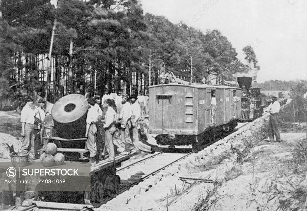 Movable Menace - the Railroad Mortar, Civil War - USA