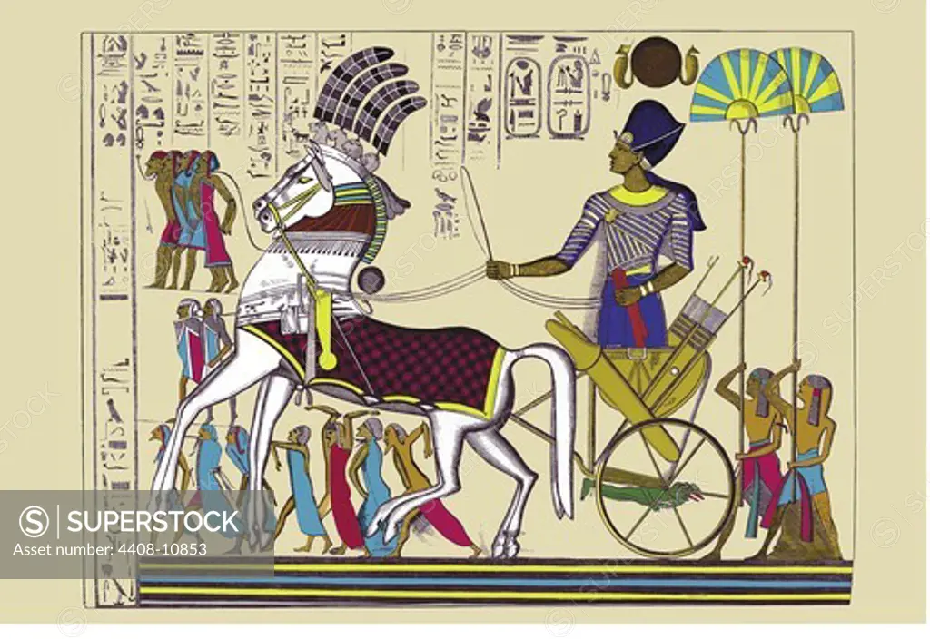 Ramses III Returning with his Prisoners, Ancient Egypt