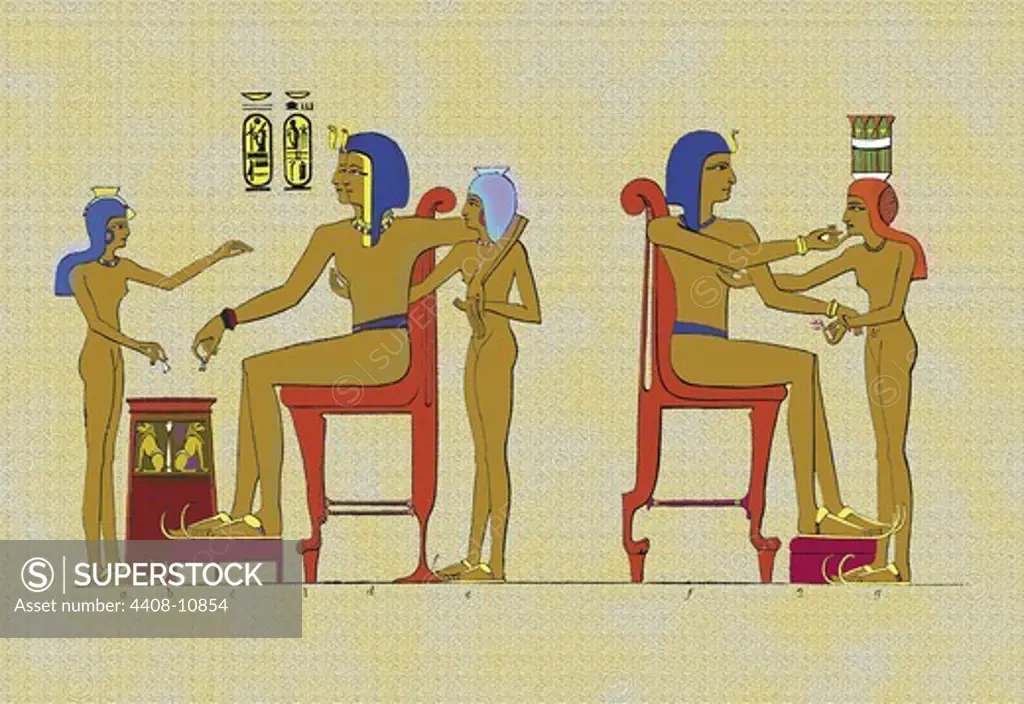 Ramses III Playing at Draughts, Ancient Egypt