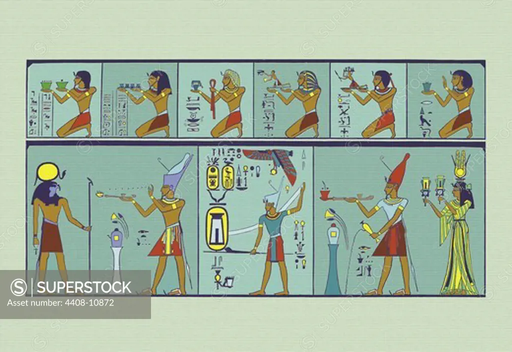 Kings Offering Incense, Ancient Egypt