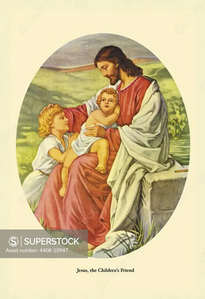 Jesus, the Children's Friend, Christian Illustration