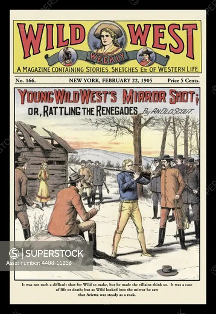 Wild West Weekly: Young Wild West's Mirror Shot, Wild West