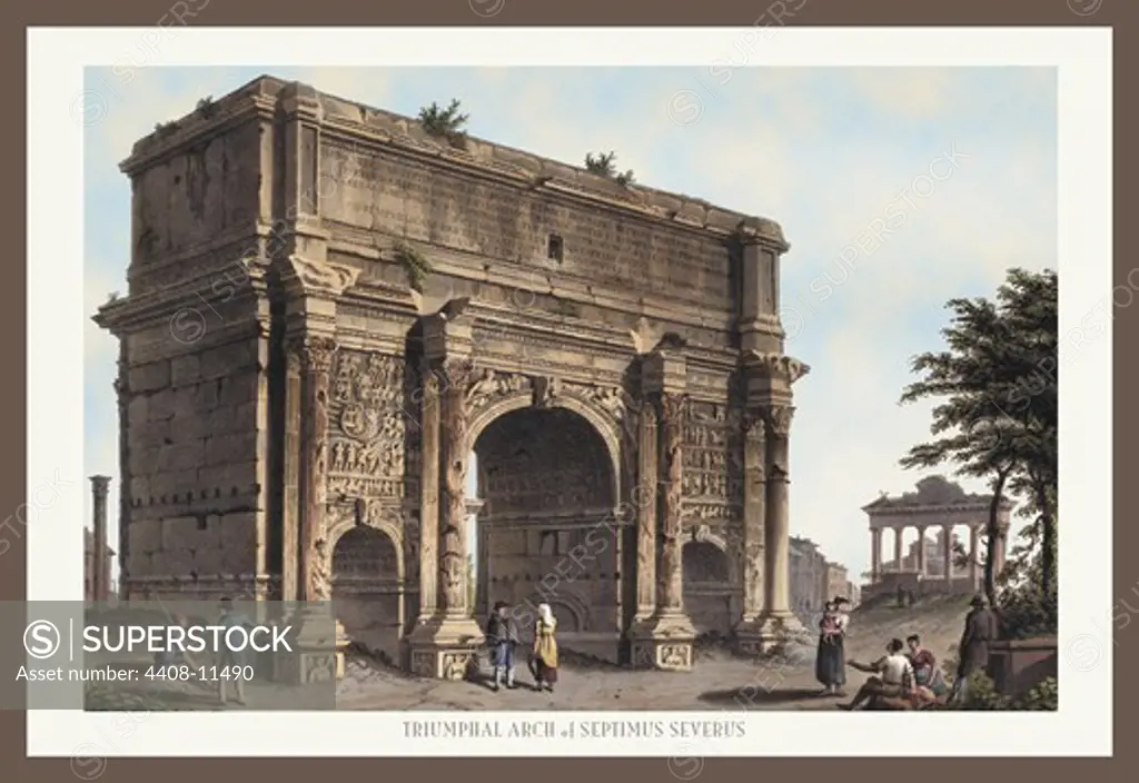 Triumphal Arch of Septimus Severus, Classical Stone Ruins