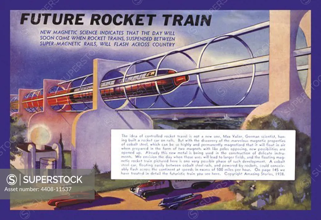 Future Rocket Train, 1940's Visions of the Future