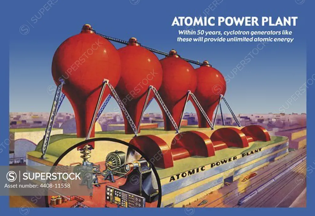 Atomic Power Plant, 1940's Visions of the Future