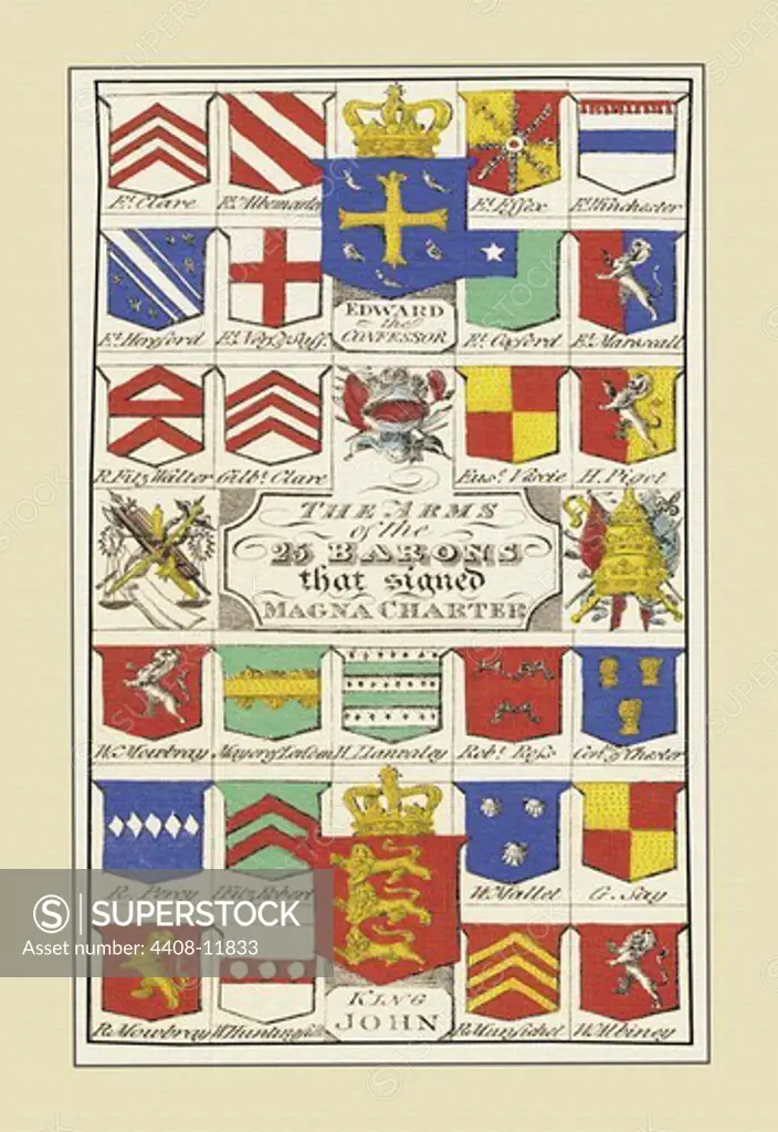 Arms of the Magna Charter Barons, Heraldry - Emblems & Orders