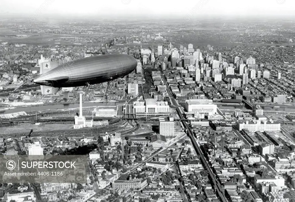 Zeppelin Above Philadelphia, Philadelphia, Pennsylvania