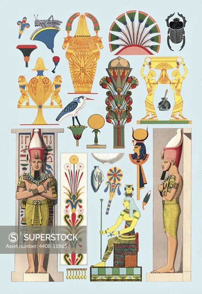 Egyptian Design #1, Designs & Patterns from History