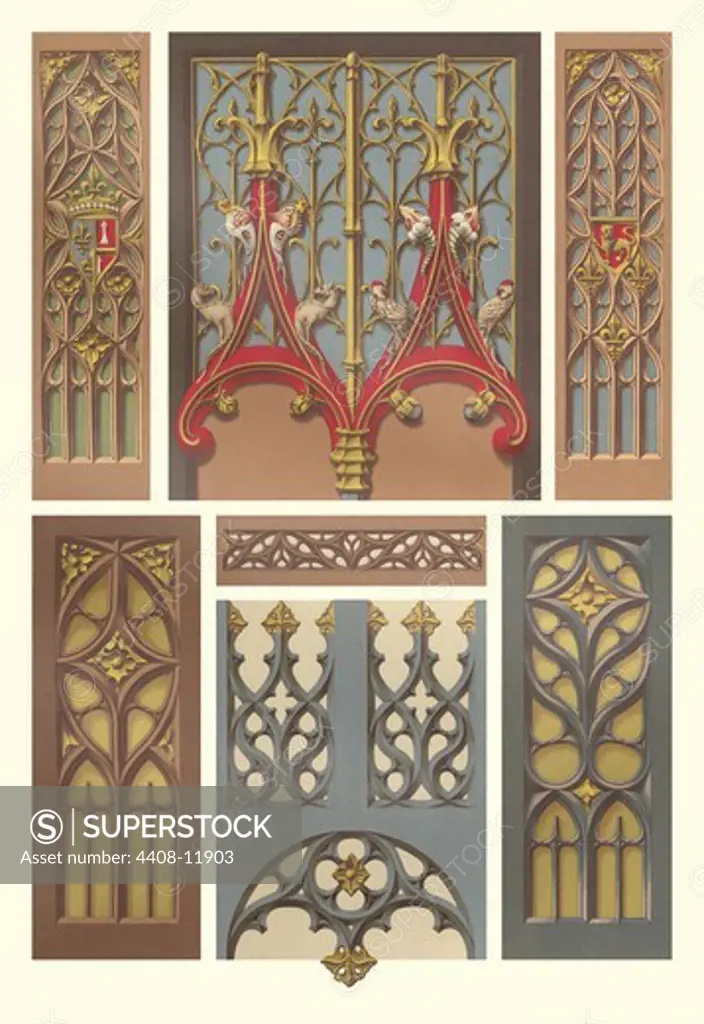 Medieval Window and Door Design, Designs & Patterns from History