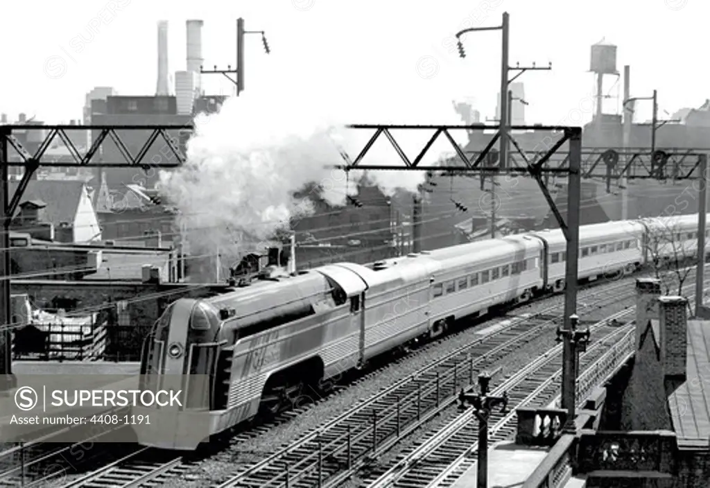 Train Pulling Out Of Station, Philadelphia, PA, Philadelphia, Pennsylvania