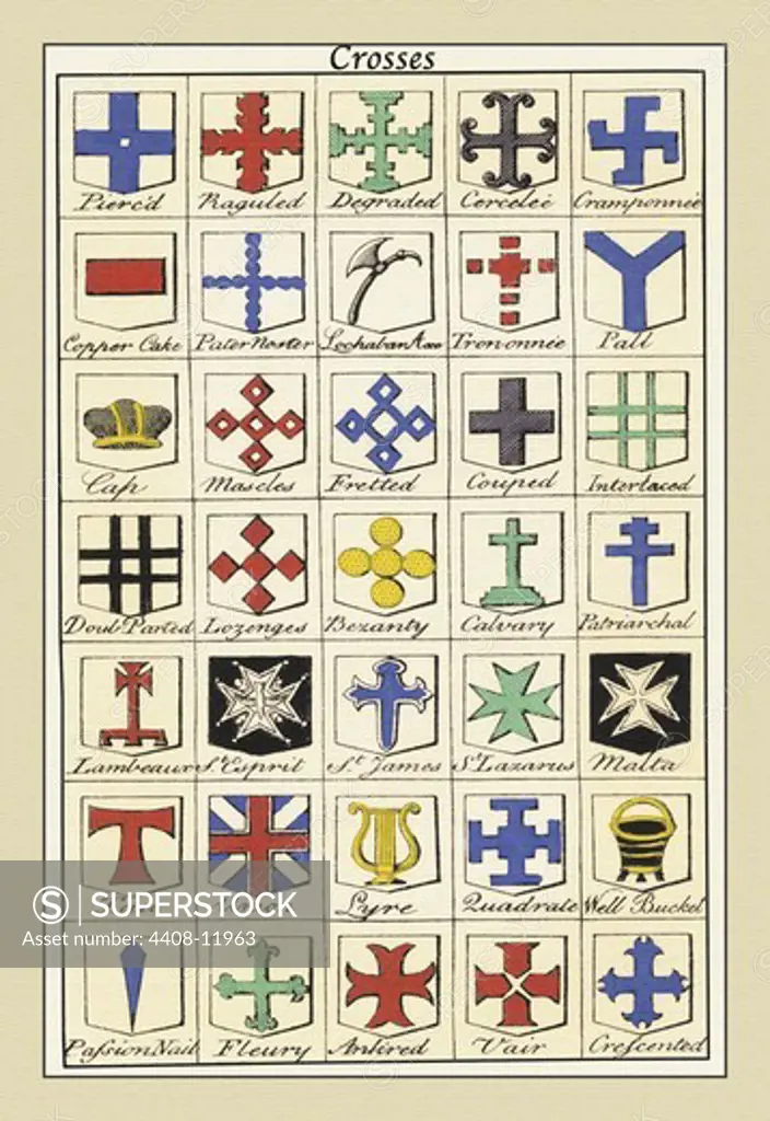 Crosses, Heraldry - Symbols