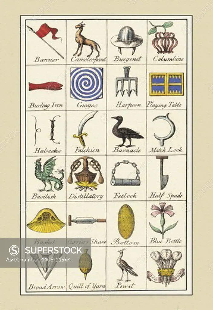 Heraldic Symbols - Banner, Cameleopard et al., Heraldry - Symbols