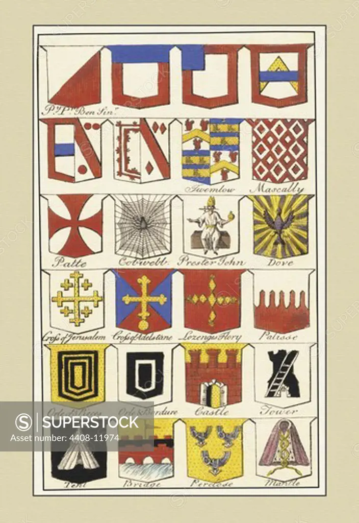 Heraldic Arms - Twemlow, Mascally, et al., Heraldry - Symbols