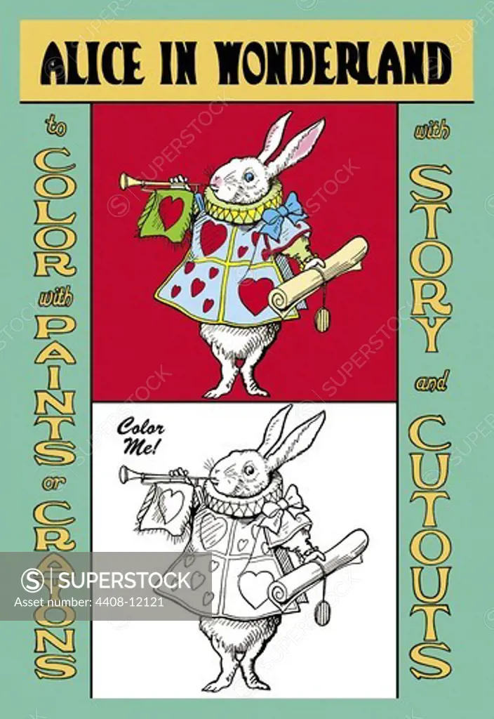 Alice in Wonderland: The White Rabbit - Color Me!, Alice in Wonderland