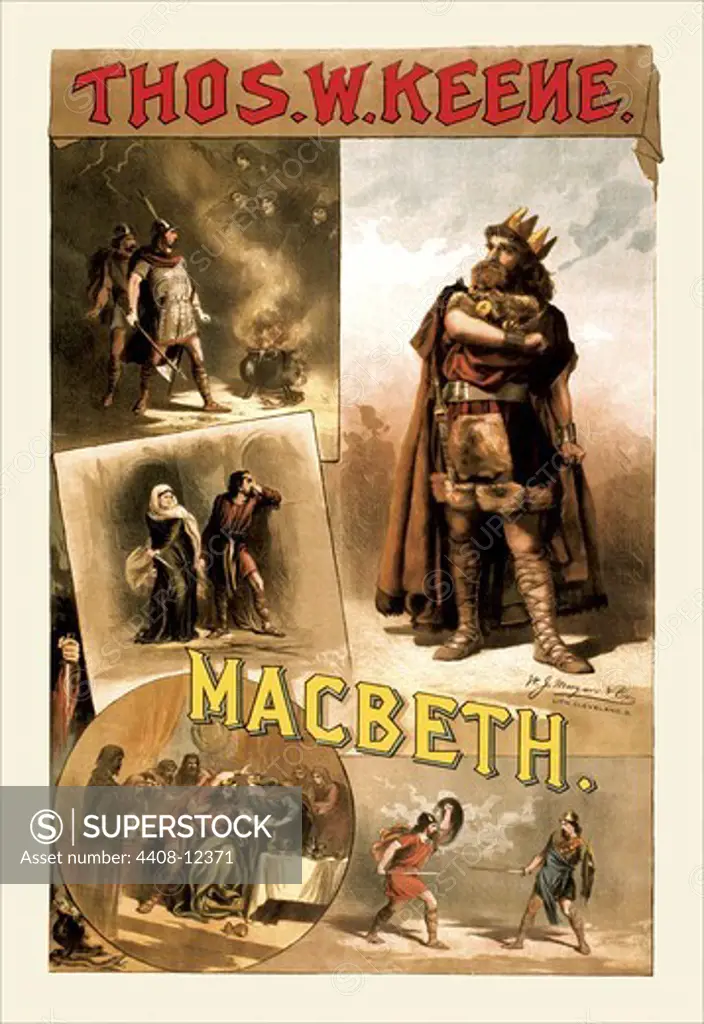 Thos W. keene as Macbeth, Shakespeare