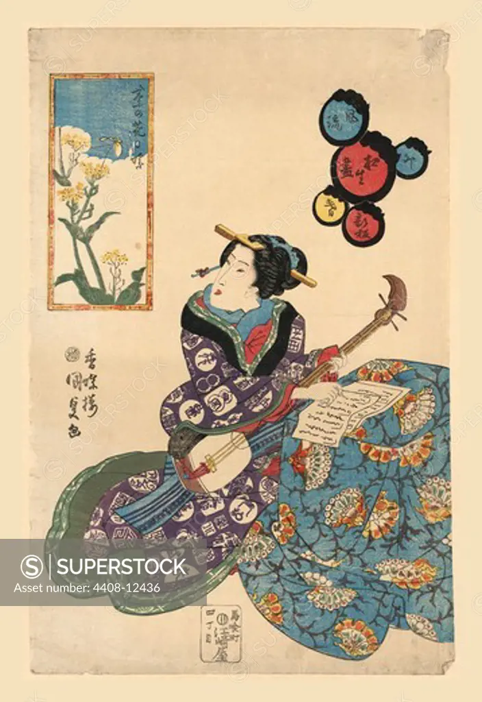 Composing A Song, Japanese Prints