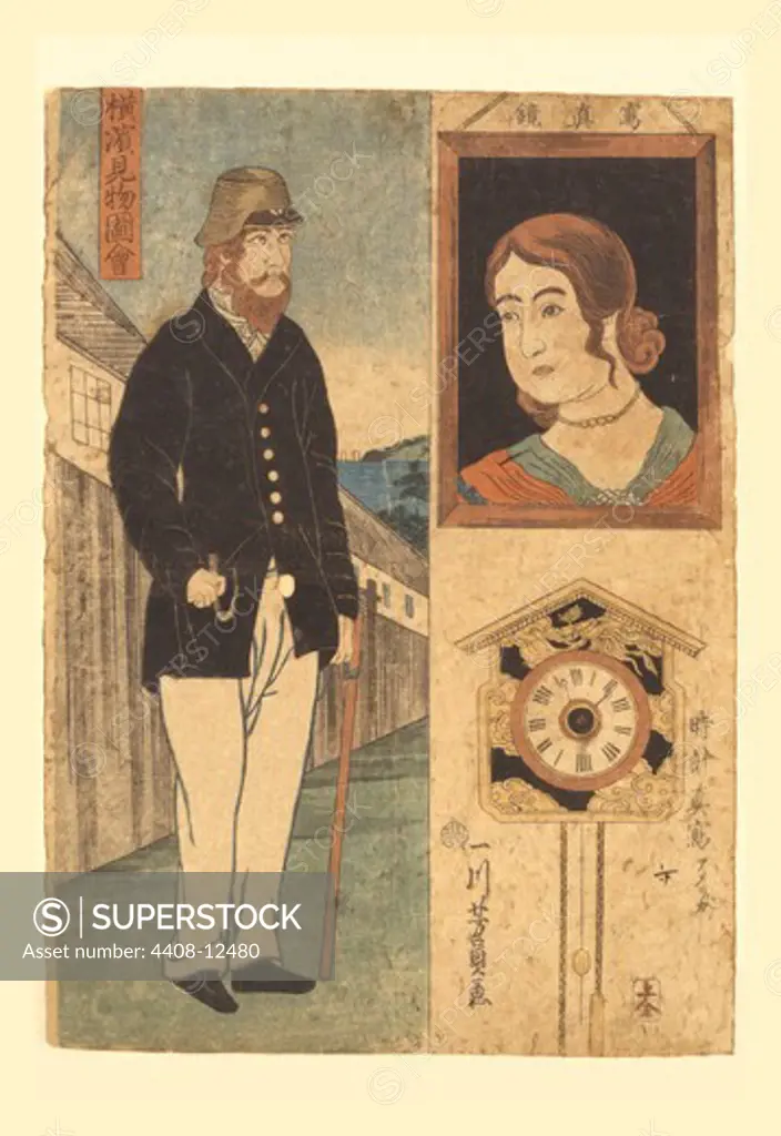 Sights in Yokohama, Japanese Prints